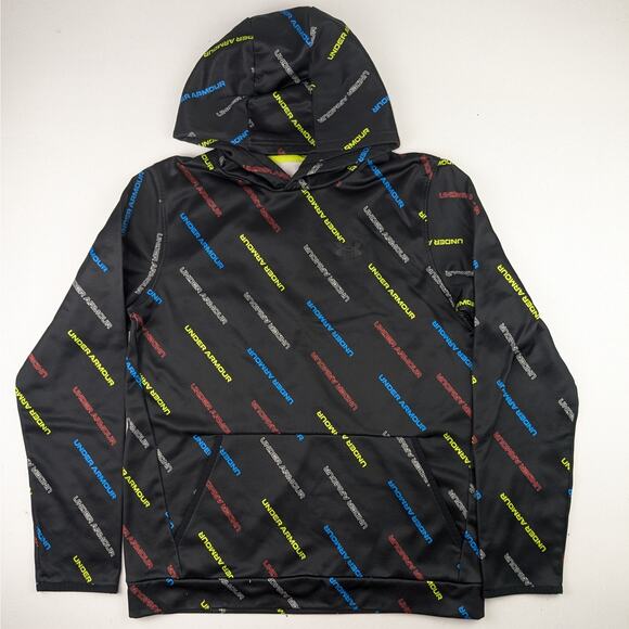 Under Armour All Over Print Logo Hoodie - Youth XL - Picture 1 of 3